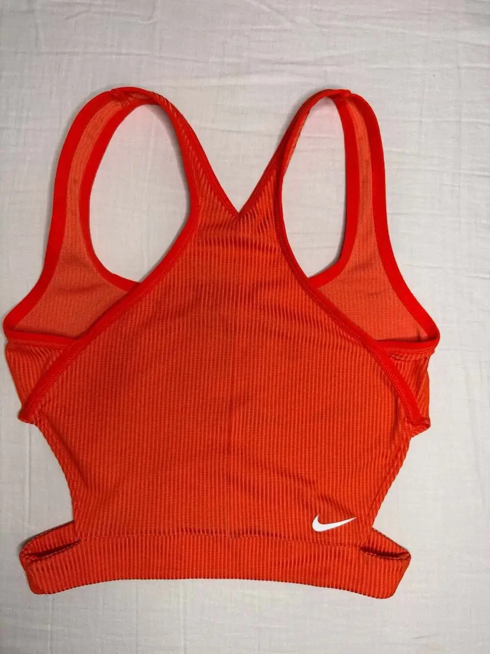 Nike Womans Naomi Osaka Court Tennis Crop Top Orange Sz xs. pickleball
